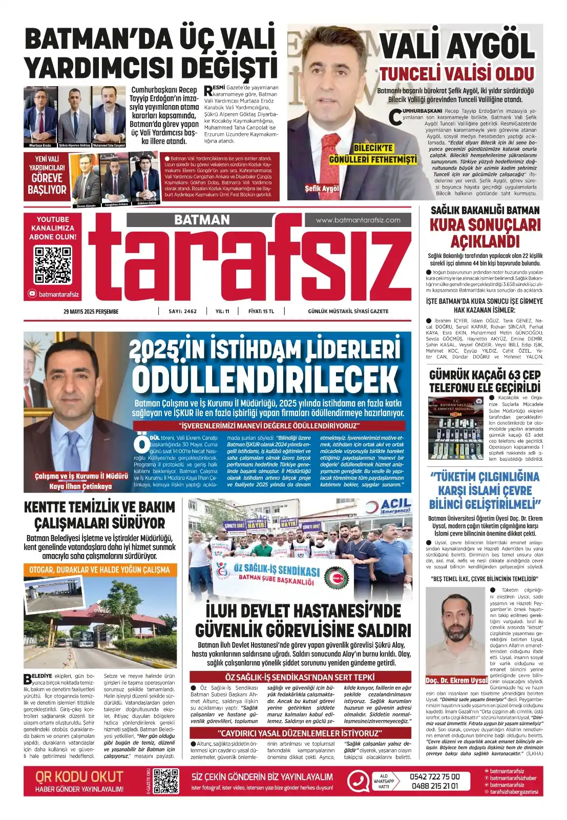 Image from Batman Tarafsız Haber Gazetesi: BATMAN TARAFSIZ HABER GAZETESİ 29 MAYIS 2025 PERŞEMBE GÜNDEMİ http://b...