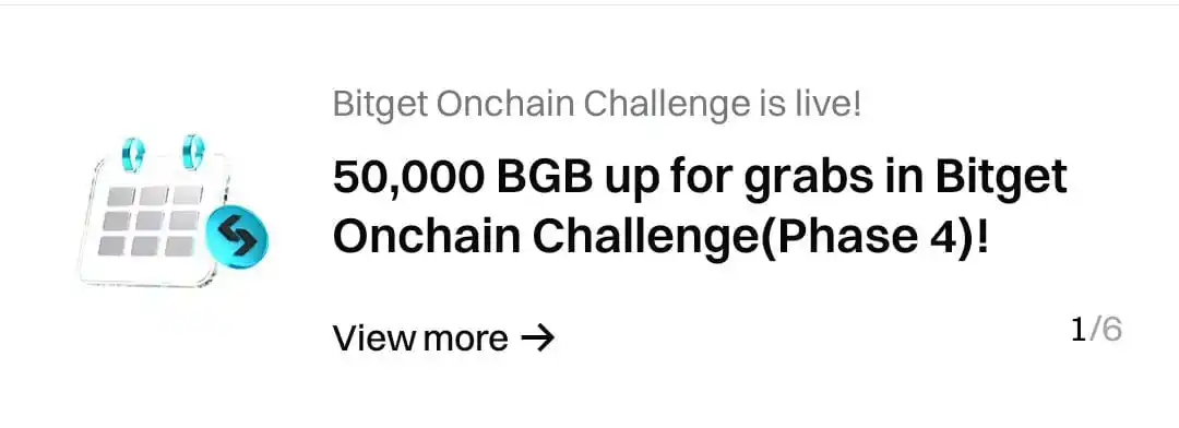 Image from ππΌππππ πΎπππππ: *Bitget Onchain Challenge ( Phase 4 ) Live* *Total Rewards: 50k BGB...