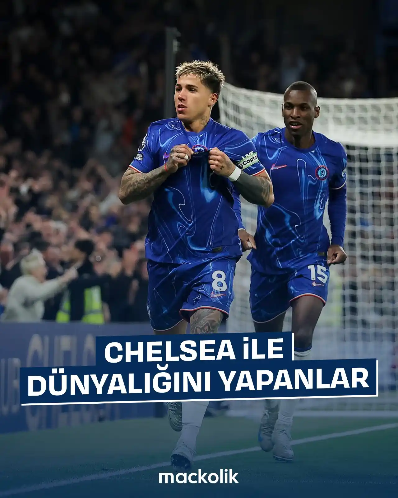 Image from Mackolik: Chelsea, son üç yıllık süreçte yaşları 18 ile 25 arasında değişen 13 f...