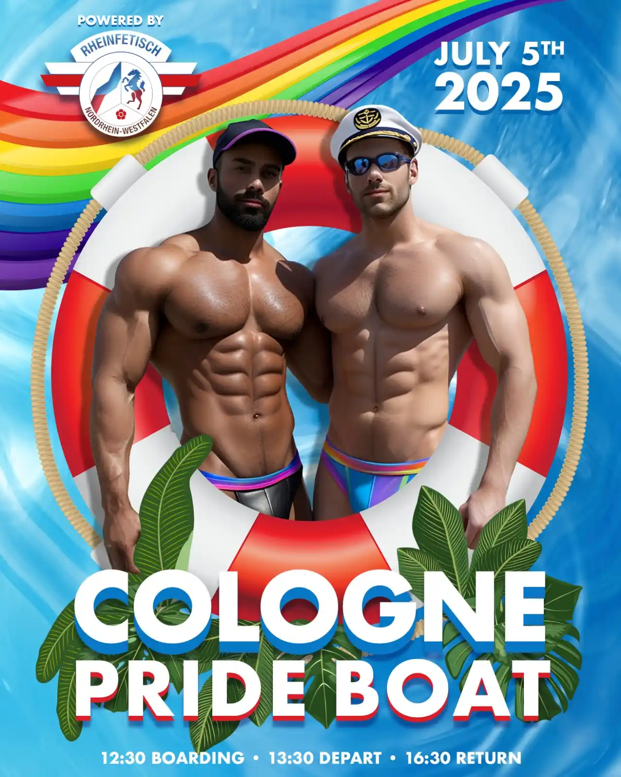 Image from Rheinfetisch e.V.: *COLOGNE PRIDE BOAT BY RHEINFETISCH* Nur noch ein Monat ist es bis zum...