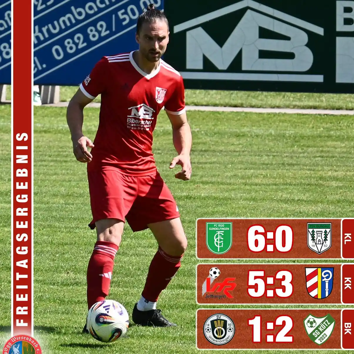 Image from SpVgg Wiesenbach 1951 e.V.: ⚽ Die Freitagsergebnisse aus den Ligen mit unserer Beteiligung als da ...