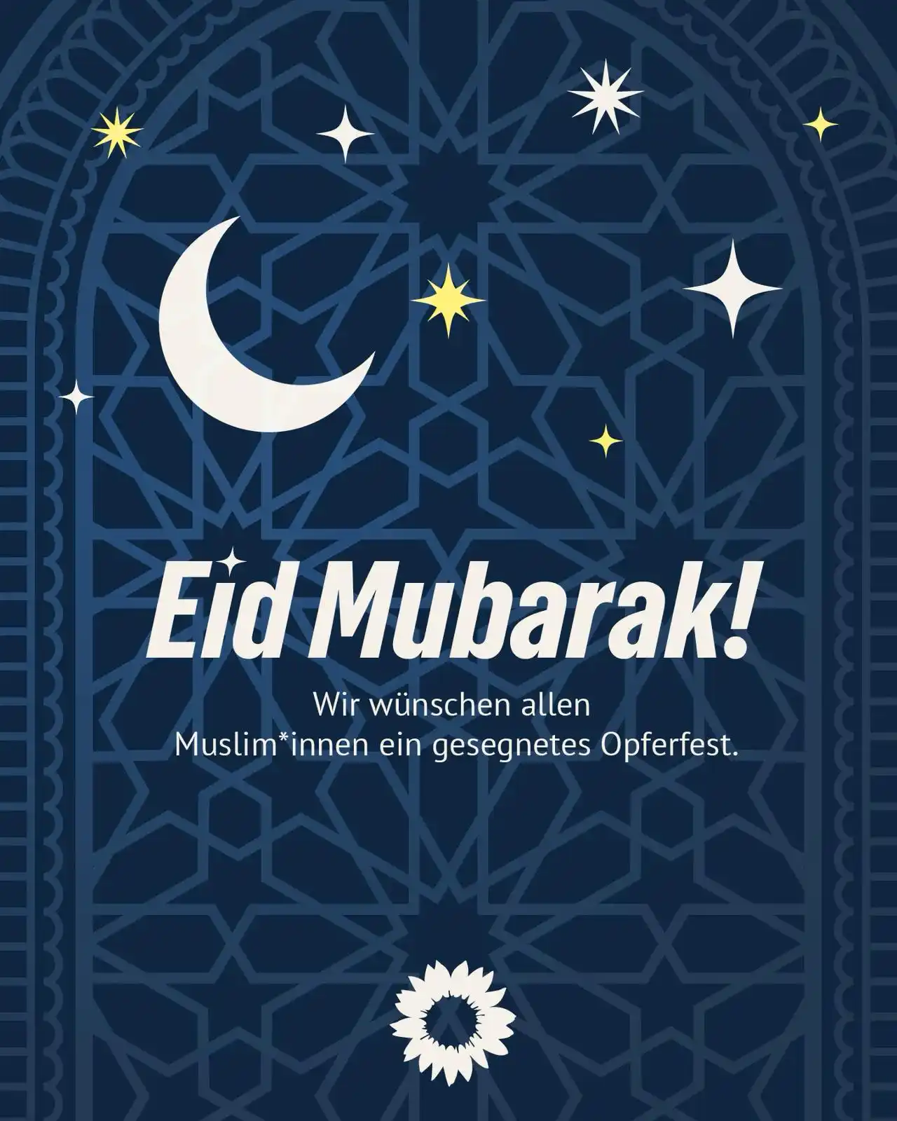Image from BÜNDNIS 90/DIE GRÜNEN: Eid Mubarak! Dieser Tage feiern zahlreiche Musliminnen und Muslime wel...