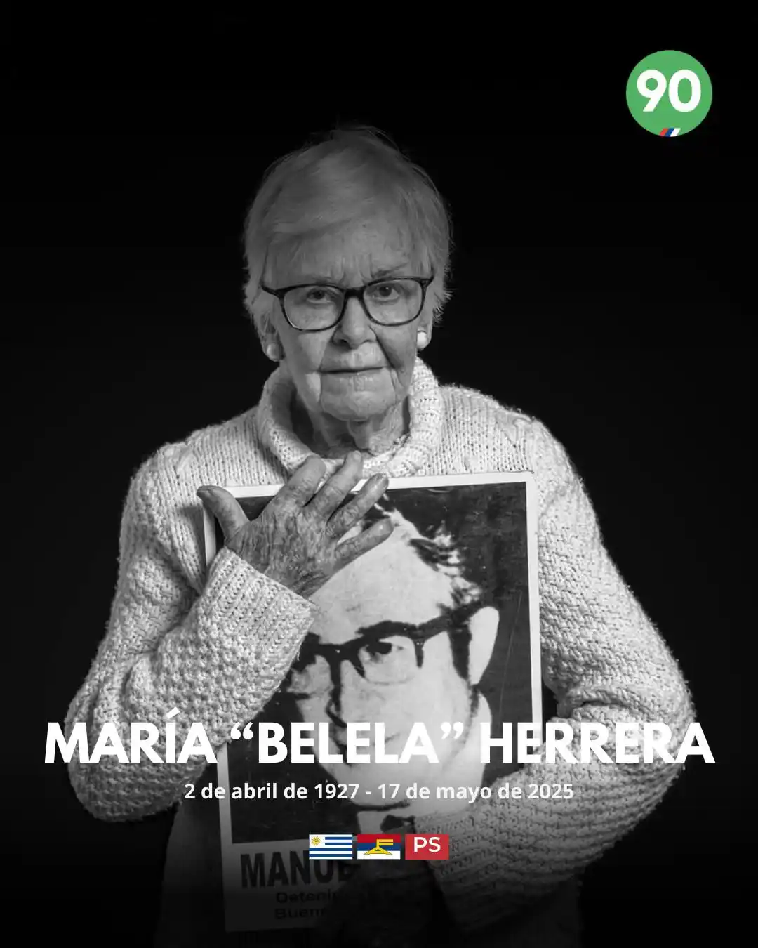 Image from Partido Socialista De Uruguay: Falleció la compañera María Bernabela “Belela” Herrera. Se fue una luc...