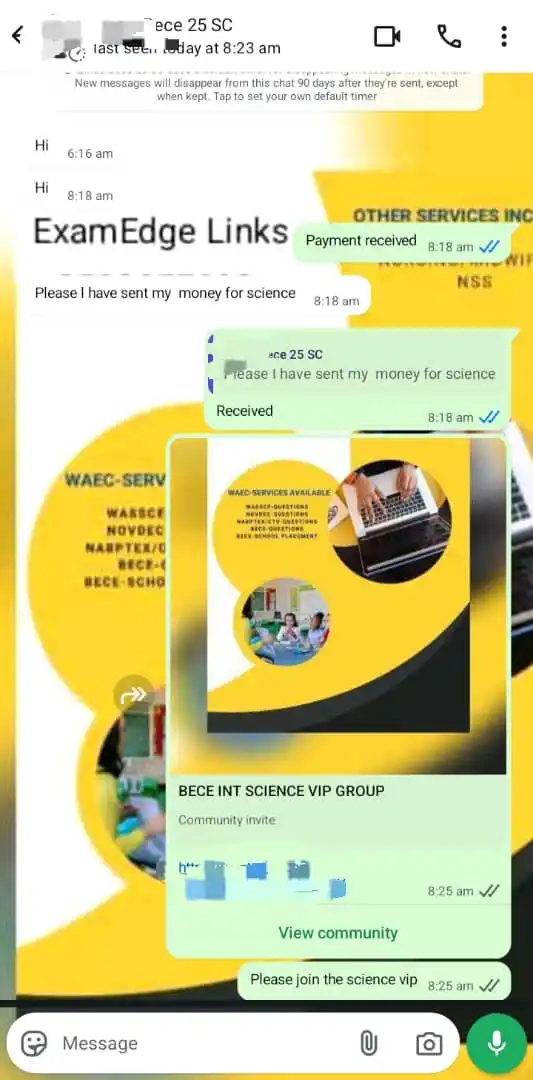 Image from BECE EXAMS AND SCHOOL PLACEMENT_(ExamEdge Links): *I'm active now* 0539857883 0539857883 0539857883 0539857883 *BECE ...