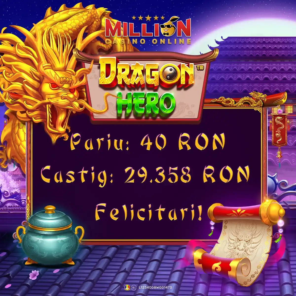 Image from Million Casino: În inima unui 🏛️ templu învăluit în mister, un jucător a lansat provo...