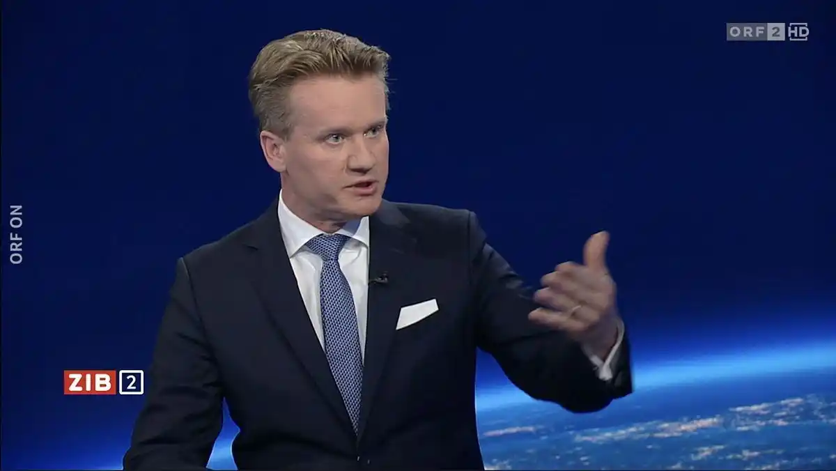 Image from DER STANDARD Etat: *Industriepräsident Knill will in "ZiB 2" Pensionsbeginn ab 70 Jahren*...