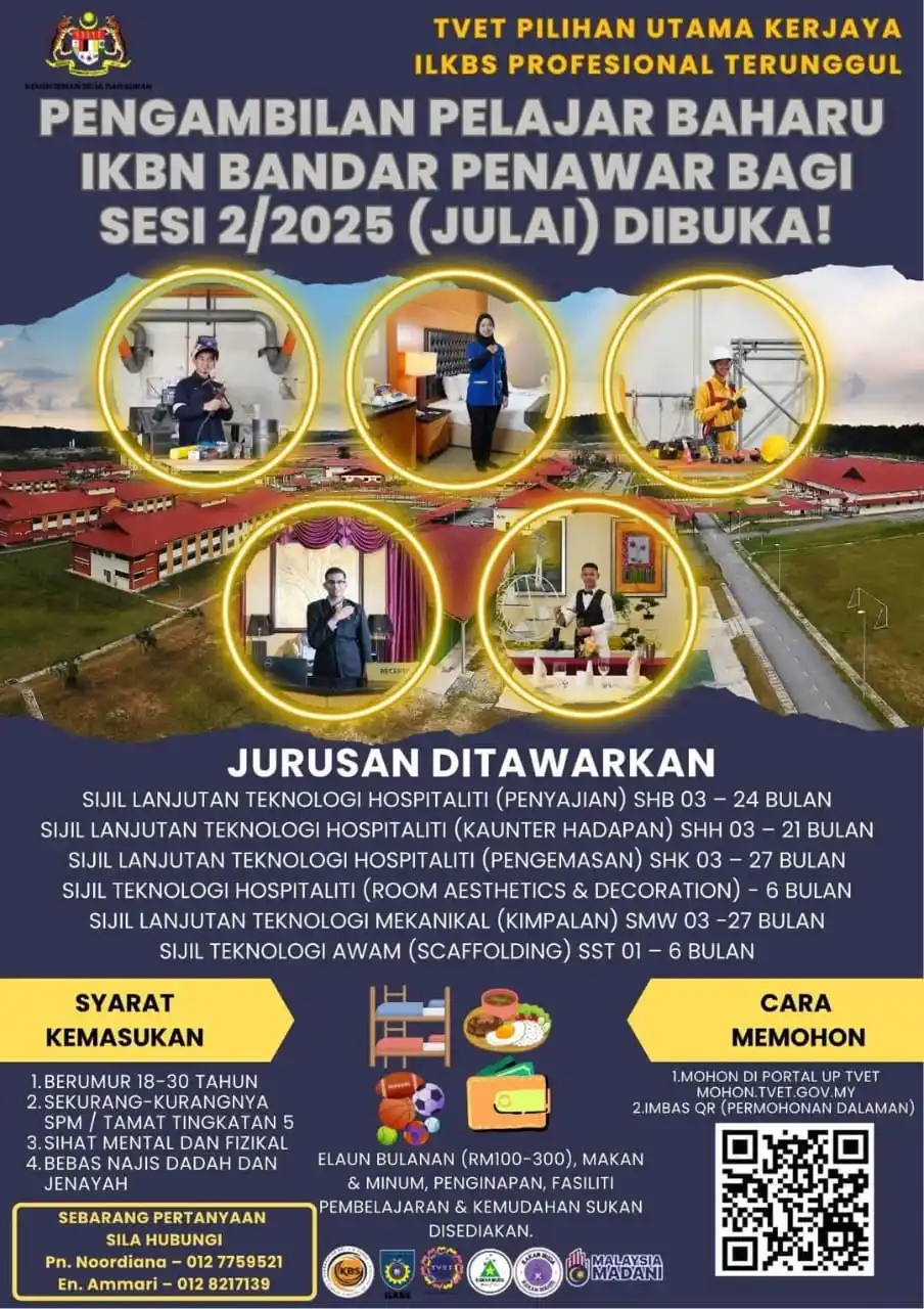 Image from Info Politik UMNO PG: *JOM MASUK IKBN BANDAR PENAWAR, TVET PILIHAN UTAMA KERJAYA* *PENGAMBI...