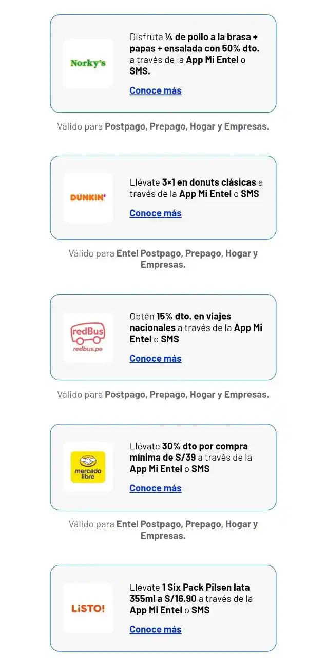 Image from Club del Cupón: 🔥 JUEVES ENTEL Para canjear, accede a la App Mi Entel o envía al 144...