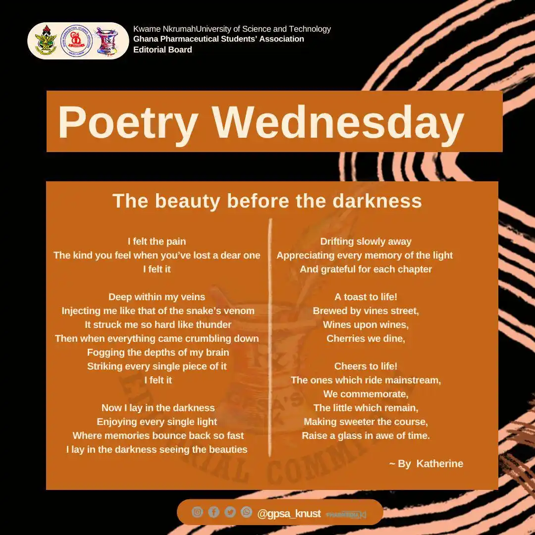 Image from GPSA KNUST: Life, as we know it comes with a lot of challenges…but it’s up to us t...