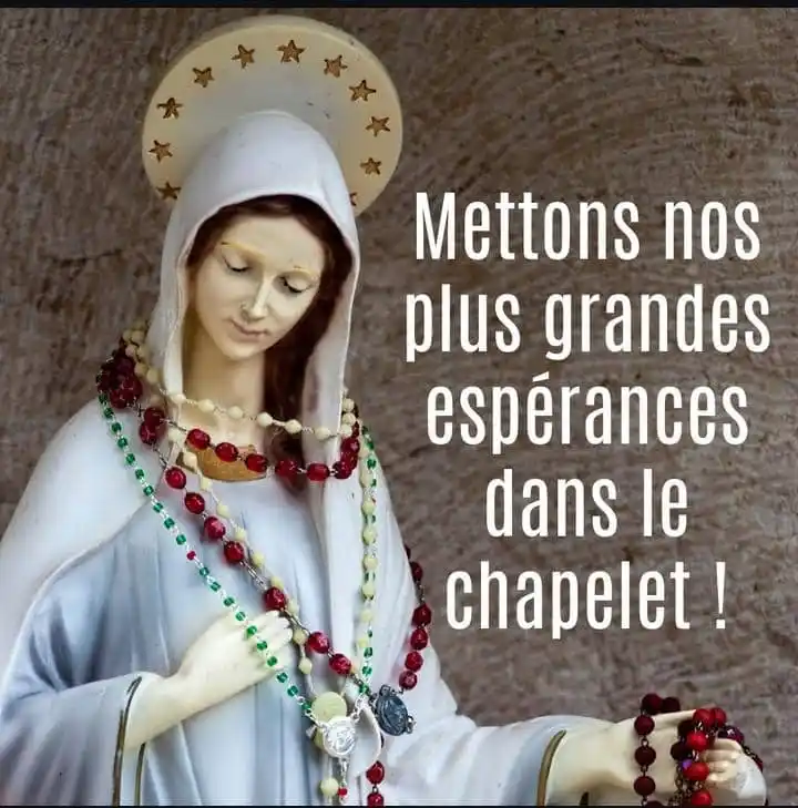 Image from Prends Marie Chez Toi.(Jn19,27): *Lorsque nous récitons le Rosaire en présence du Saint Sacrement, nous...