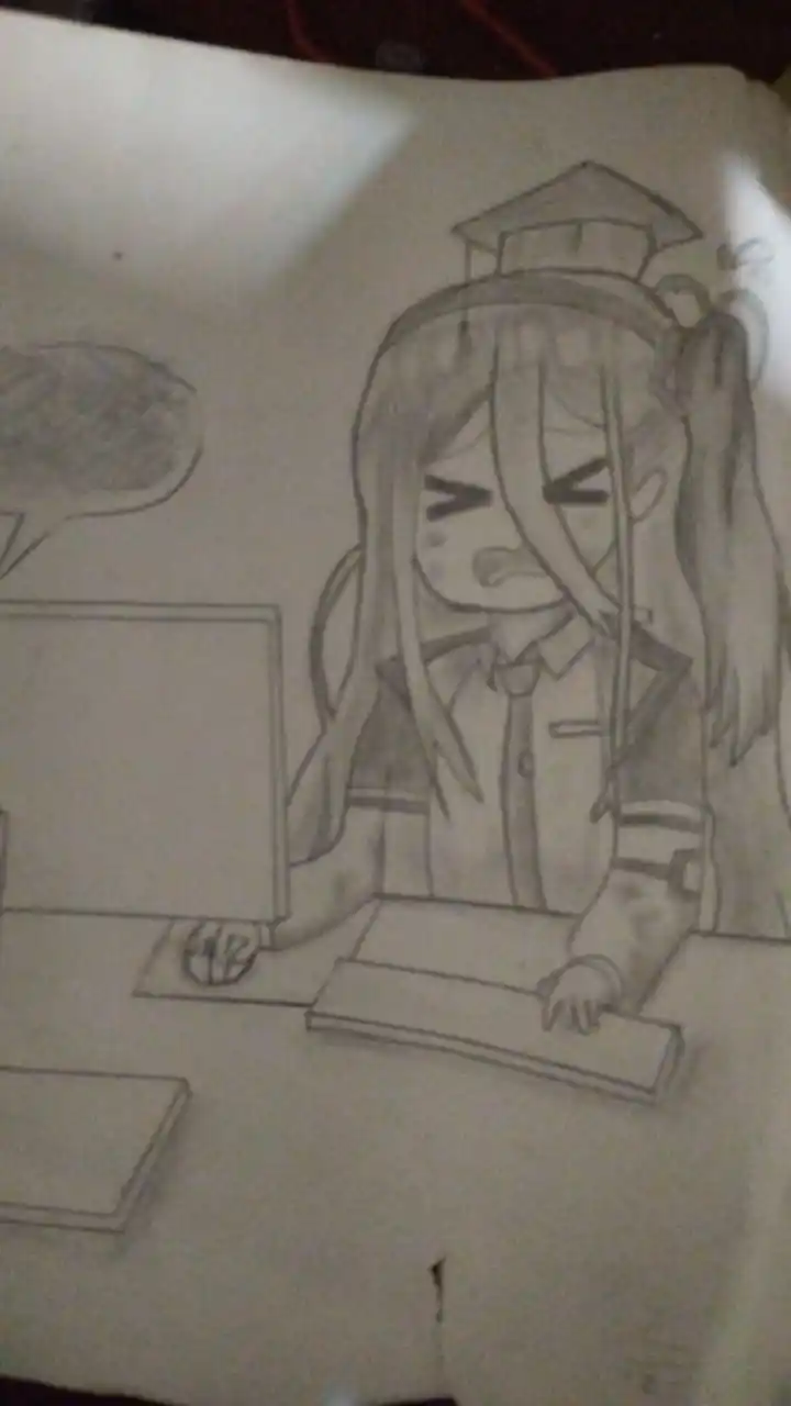 Image from ANIME LOVERS COMMUNITY: Nemu pas beres' kamar dari adek kelas,tau aja gambarin anak kesayangan...