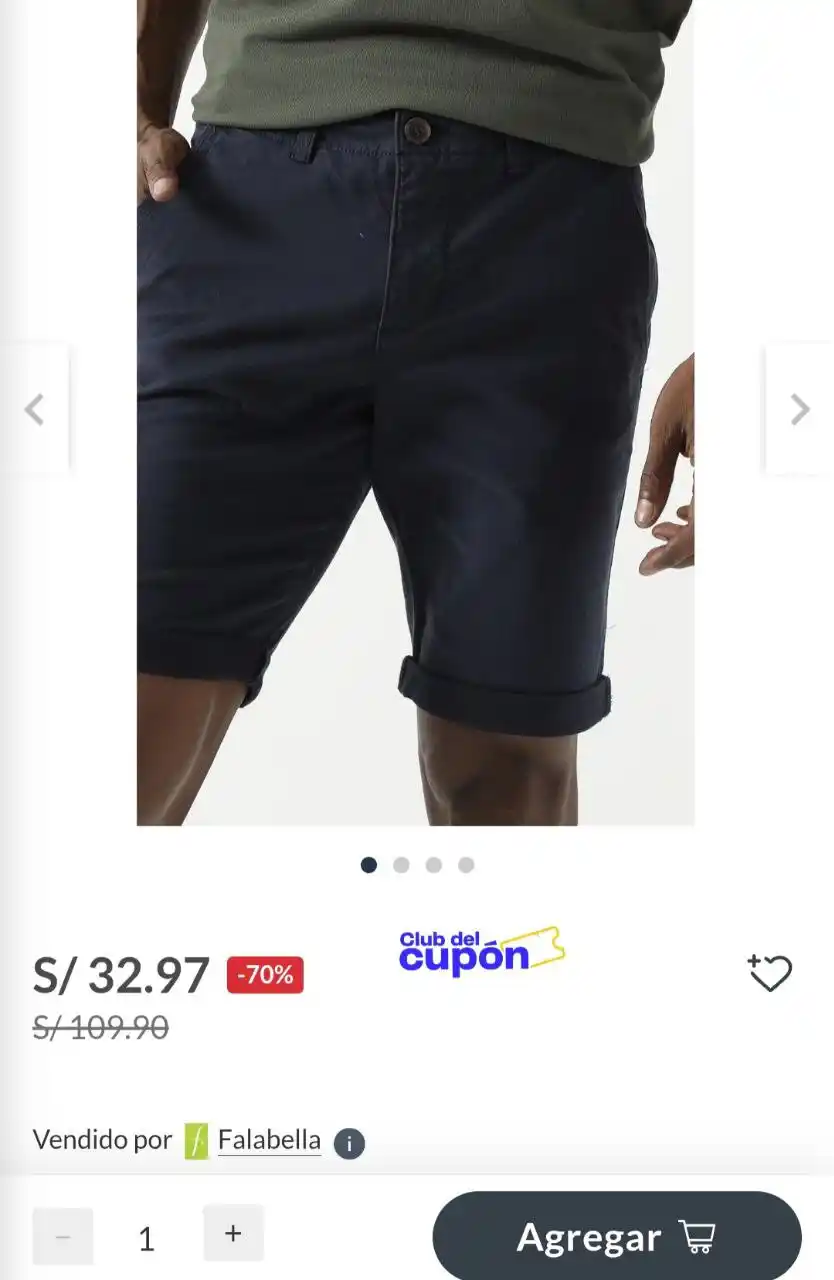 Image from Club del Cupón: 🔥 Oferta
✔️Bermuda Algodón Regular Hombre Basement ⛓💥https://ww...