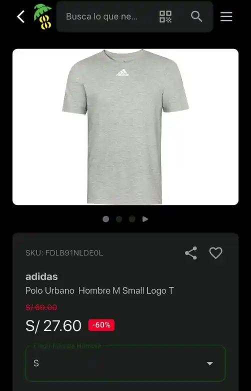 Image from Club del Cupón: 🔥 Oferta
✅ Polo Urbano Hombre 🔗https://platanitos.com/pe/produc...