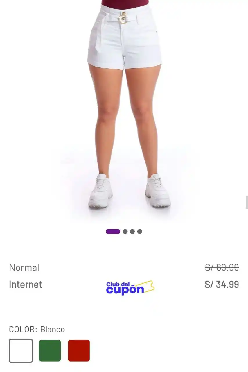 Image from Club del Cupón: 🔥 Oferta
✔️SHORT ALGODÓN SKINNY MUJER METAL JEANS NORCKA ⛓💥http...
