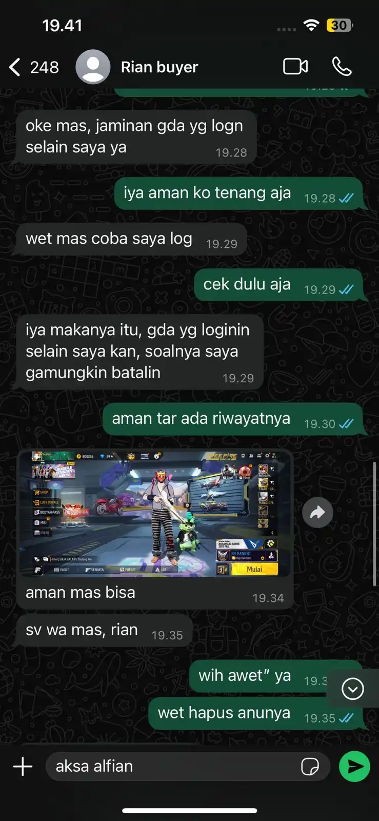 JB AKSA STORE X ALFIAN CELL post