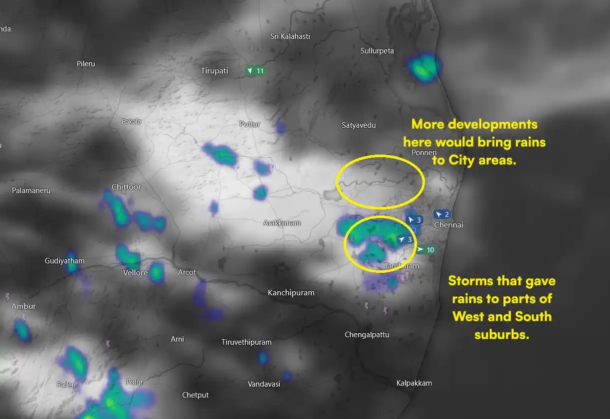 Image from Chennai & Tamilnadu Weather Updates☔🌀 (by Chennai Weatherman): Our good time for thunderstorms rains in Chennai starts from today and...
