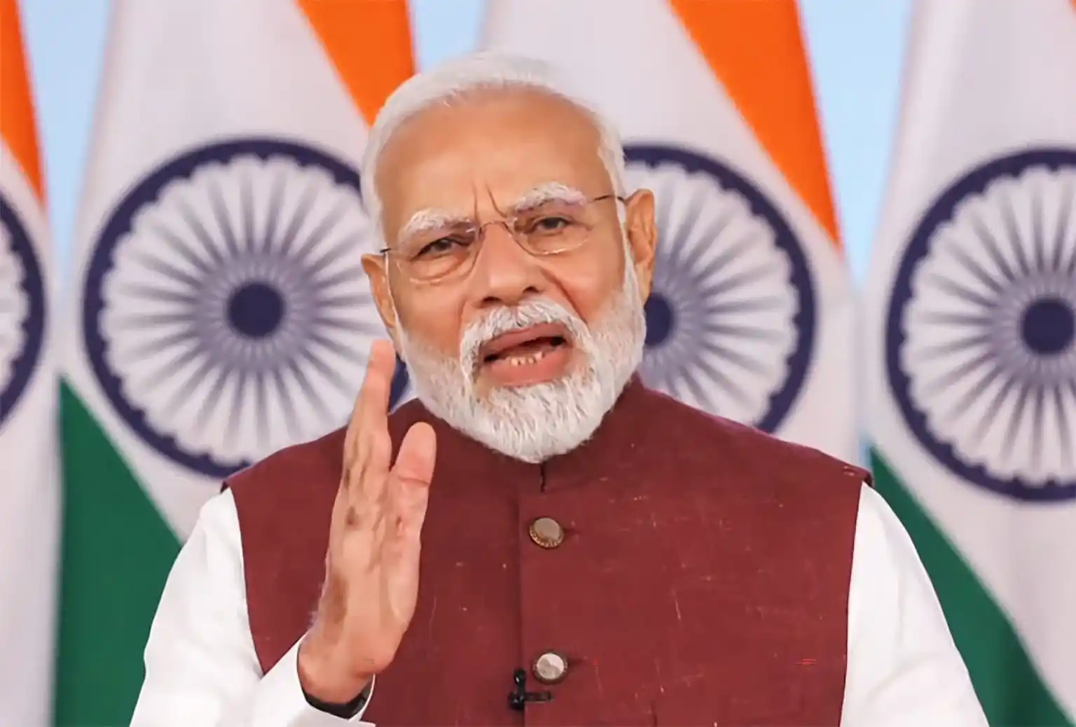 Image from DD News: प्रधानमंत्री नरेंद्र मोदी के नेतृत्व वाली एनडीए सरकार के 11 साल का कार...