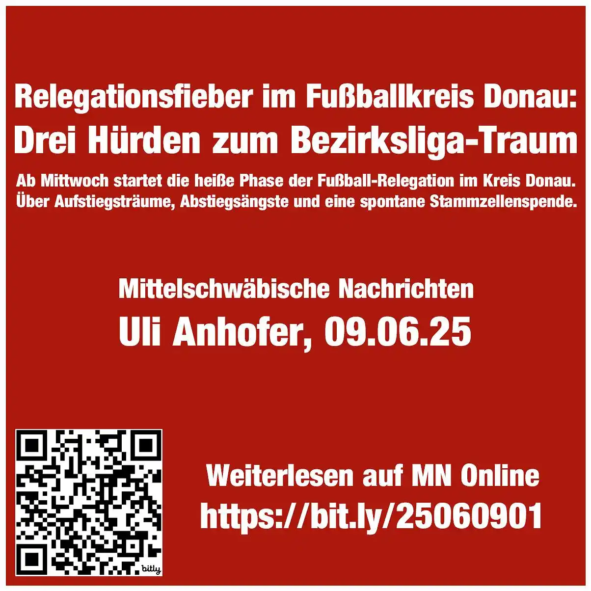 Image from SpVgg Wiesenbach 1951 e.V.: ➡️ "Relegationsfieber im Fußballkreis Donau: Drei Hürden zum Bezirksli...
