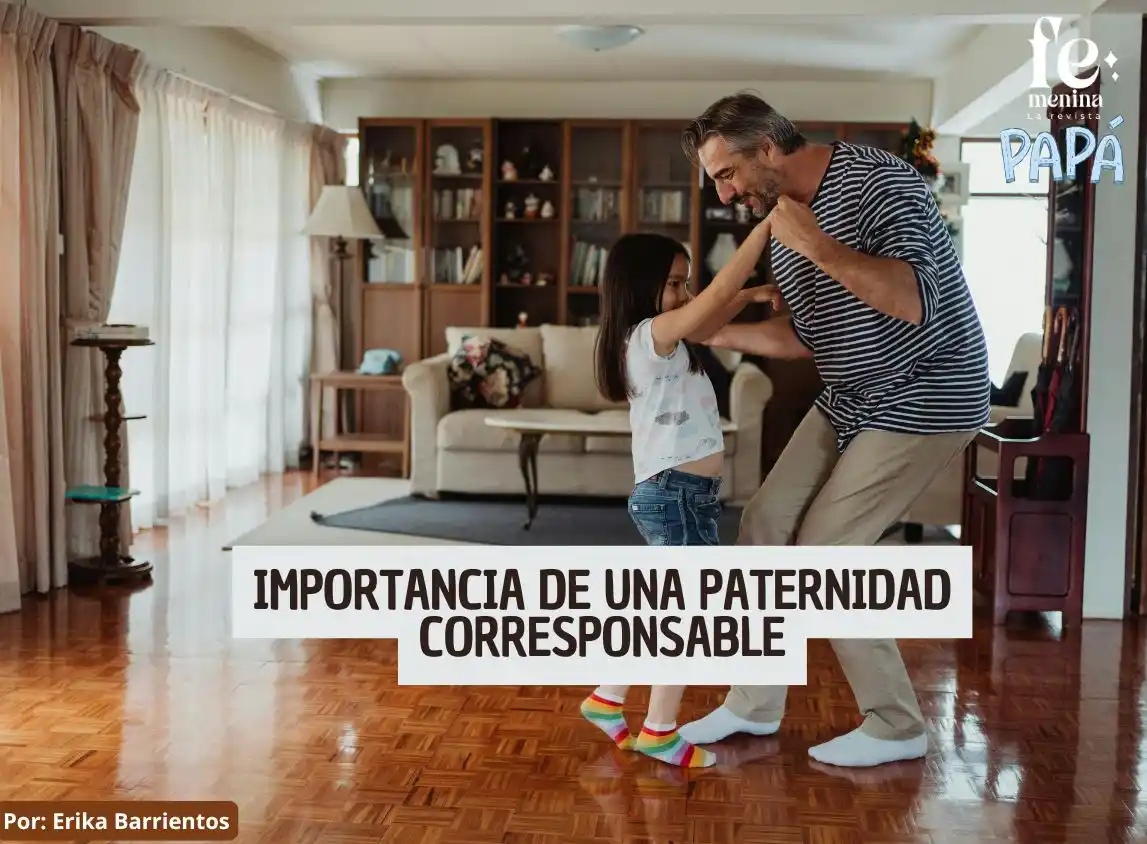 Image from Revista Femenina : 👨👧👦 Ser padre no es ayudar… es estar presente.
Una paternidad ...