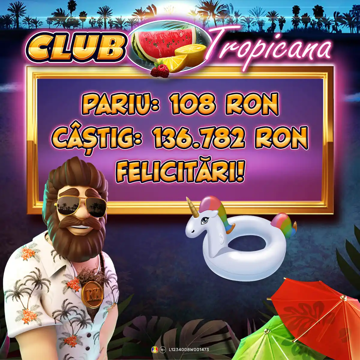 Image from Million Casino: 🌞 Soarele strălucește mai tare când norocul lovește! 🍀 Un jucător s...
