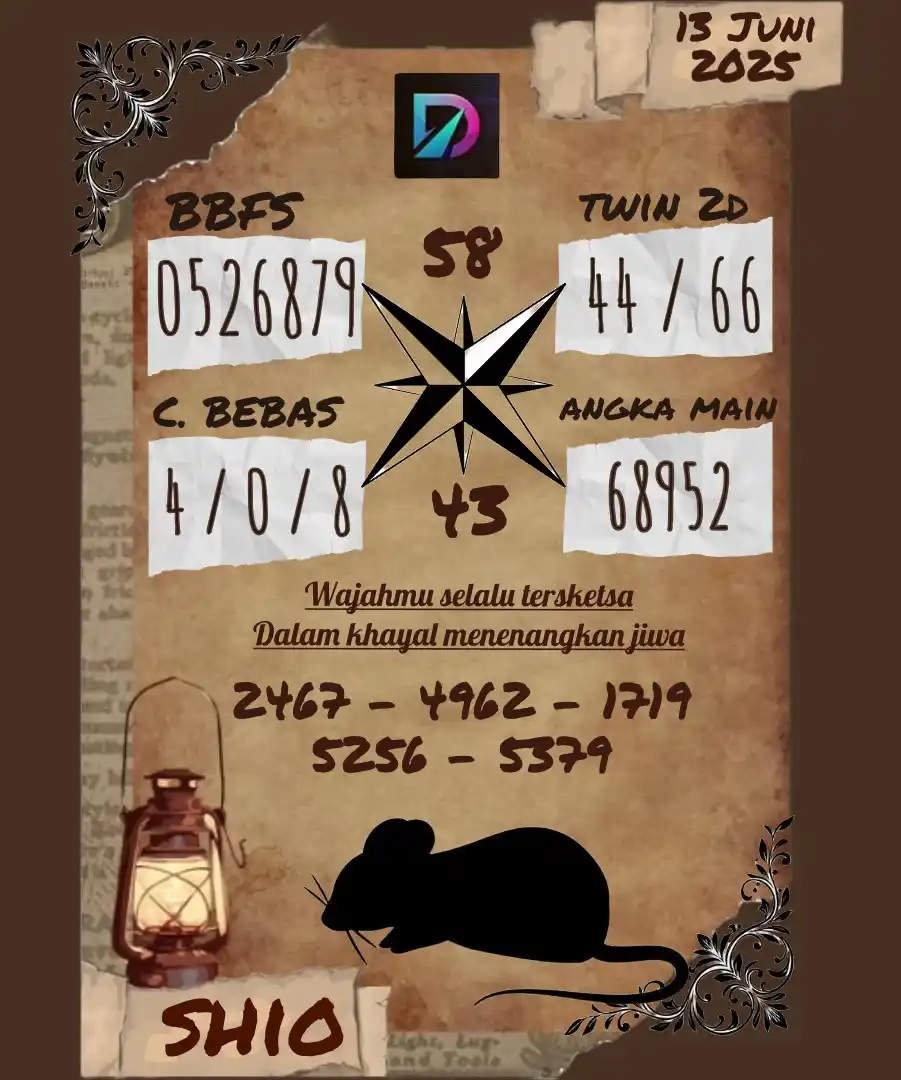Image from DANATOTO : *Syair 13 Juni 2025* *Mari Coba Keberuntungan Anda Bersama Kami*...