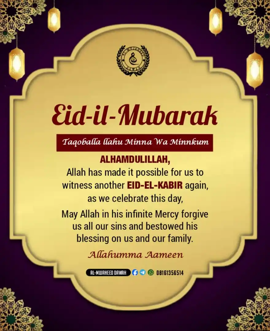 Image from AL-MUJAHEED DA'WAH 🌎: *🗓 *Today is Yaomul Jum'ah (Friday) 10th of Dhul-Hijjah, 1446AH.* ...
