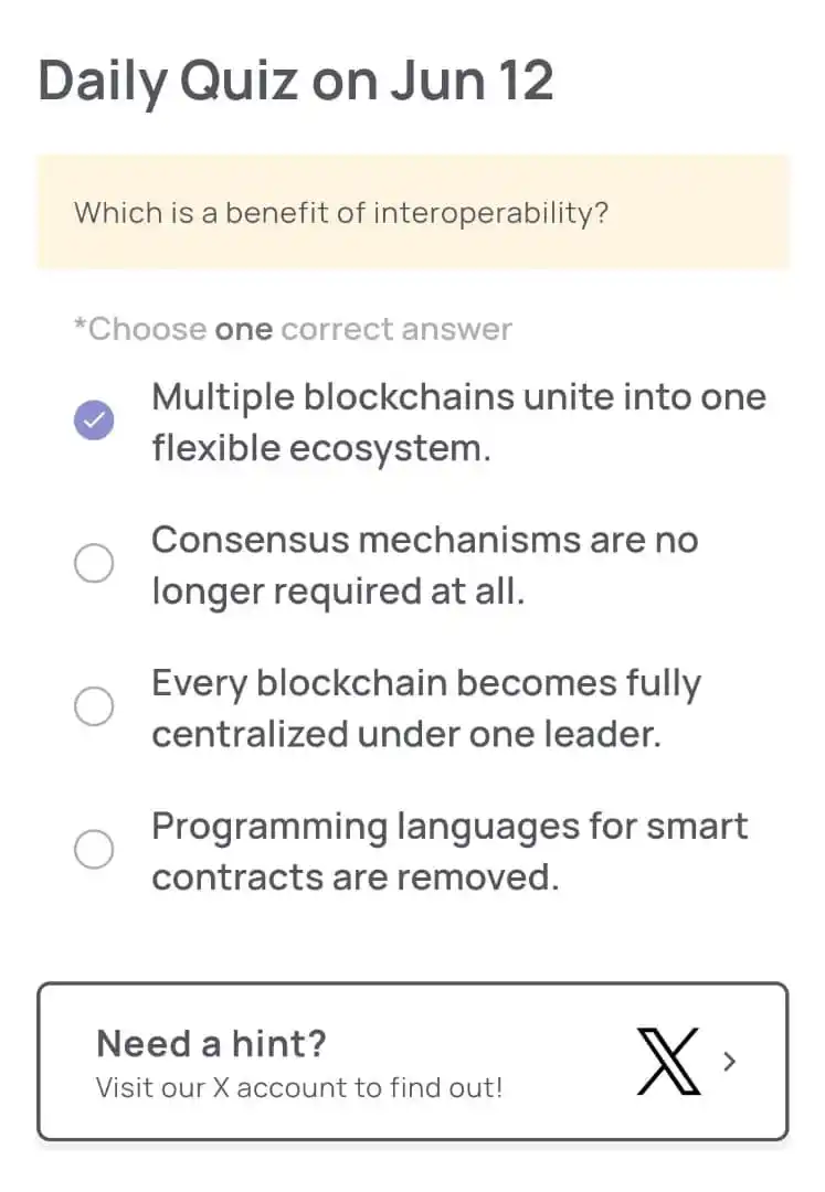 Image from O-C-M CRYPTO EMPIRE: 🚀 Xenea Wallet Daily Mining Combo – 12 June 2025 📌 Quiz of the Day ...