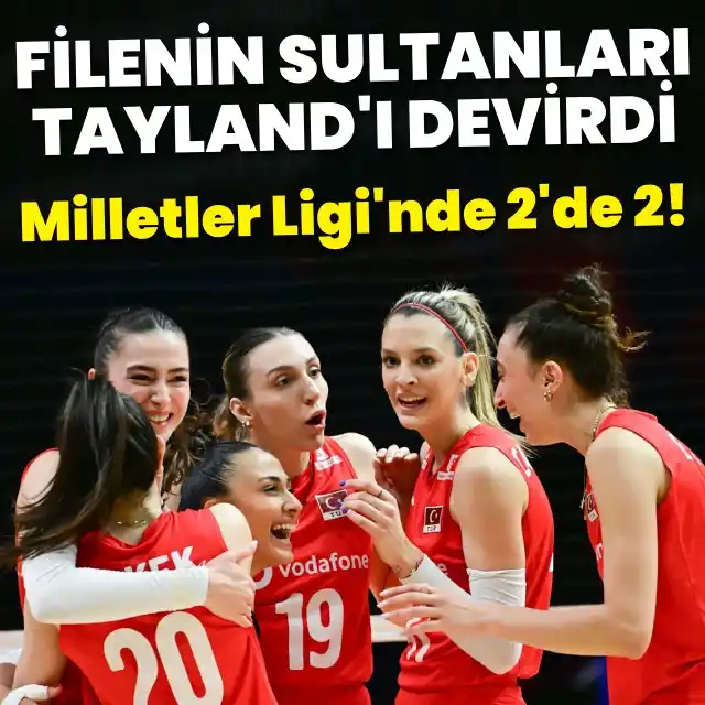 Image from HT Spor: 🚨A Milli Kadın Voleybol Takımı, 2025 FIVB Milletler Ligi ikinci maçın...