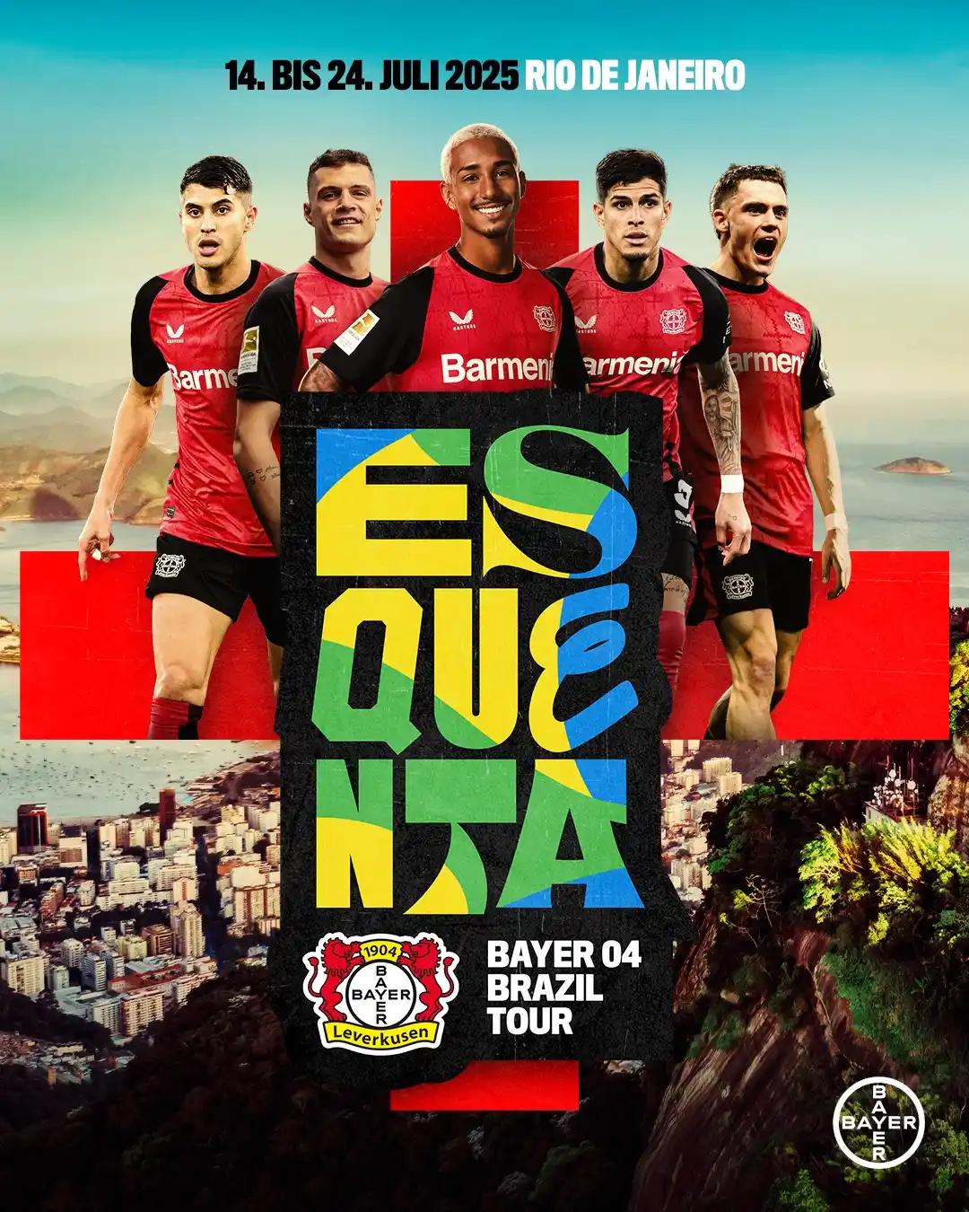 Image from Bayer 04 Leverkusen: Ab nach Rio! 🇧🇷 Als erster Bundesligist reist Bayer 04 fürs Sommer-T...