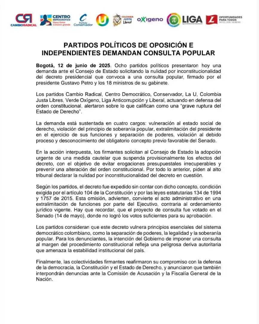 Image from El Cambio Noticias: ATENCIÓN Estos partidos políticos corruptos acaban de demandar ante e...