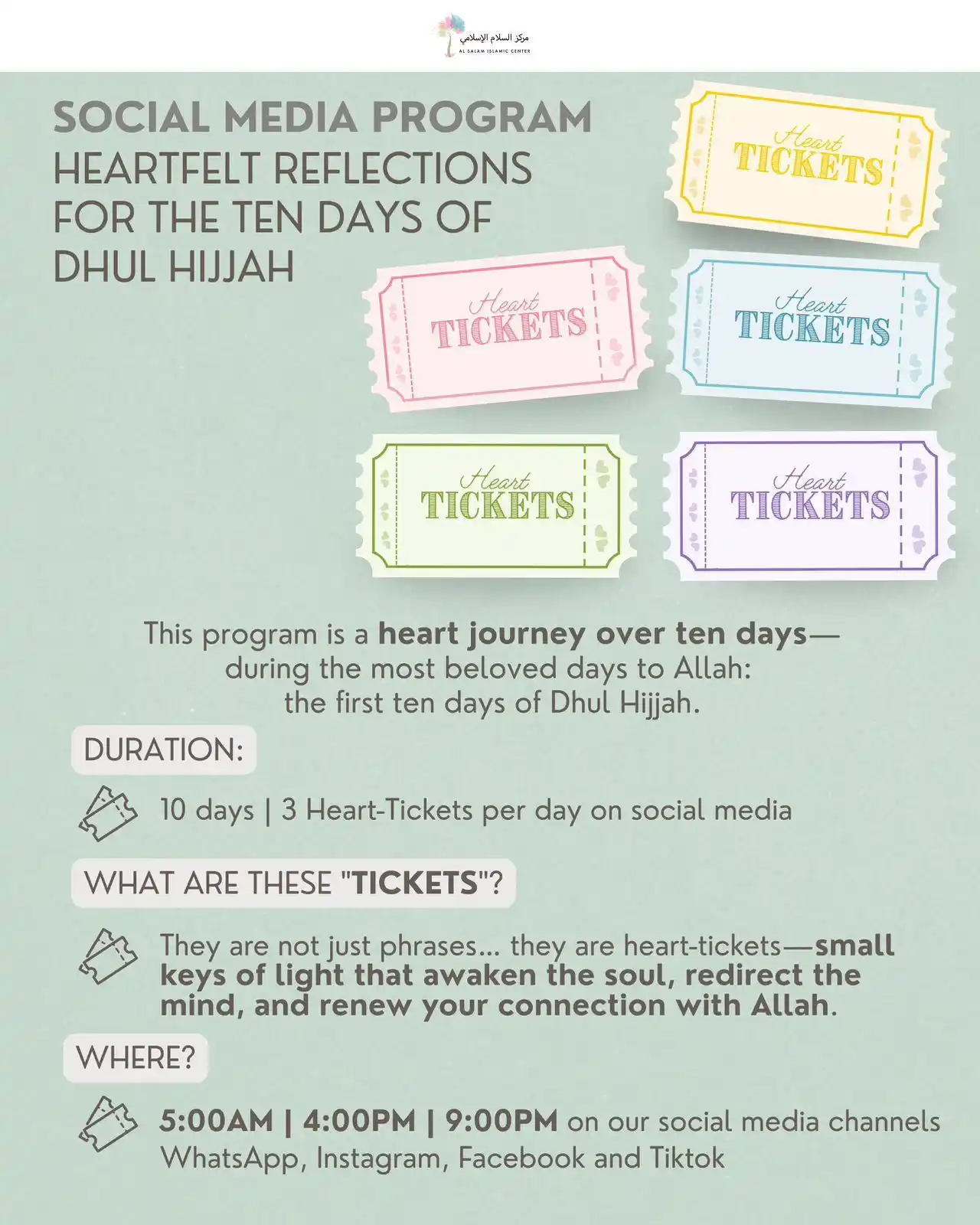 Al Salam Islamic Center  post