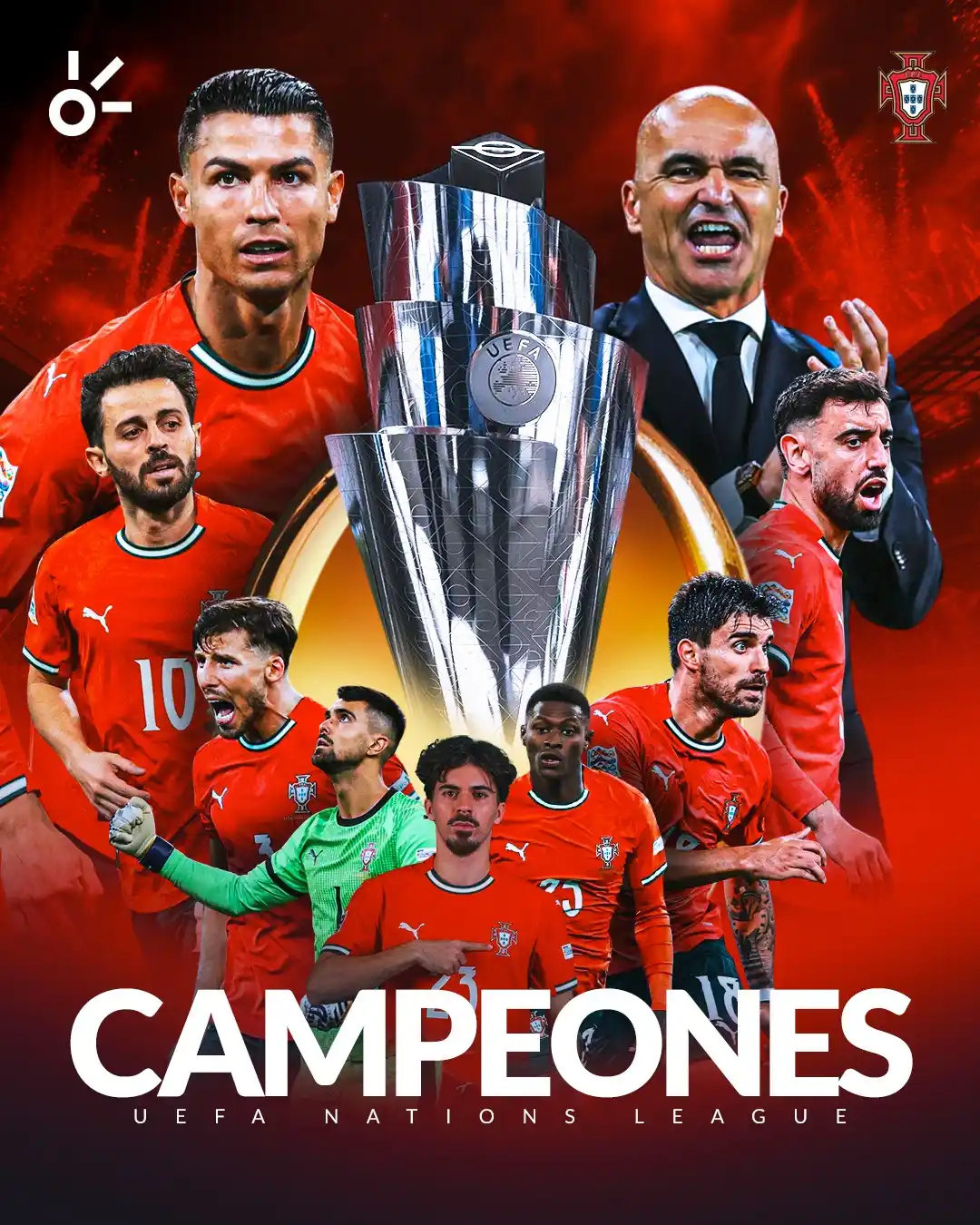 Image from Claro Sports: ¡C A M P E O N E S!🇵🇹 Portugal conquista la <a class="text-blue-500...