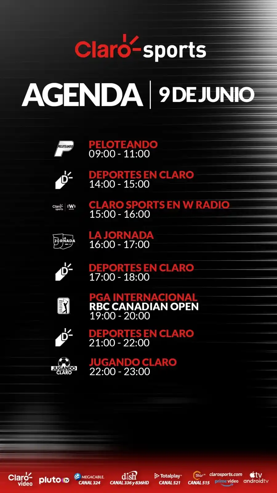 Image from Claro Sports: ¡COMIENZA TU SEMANA BIEN INFORMADO!😍 Les dejamos la <a class="text-b...