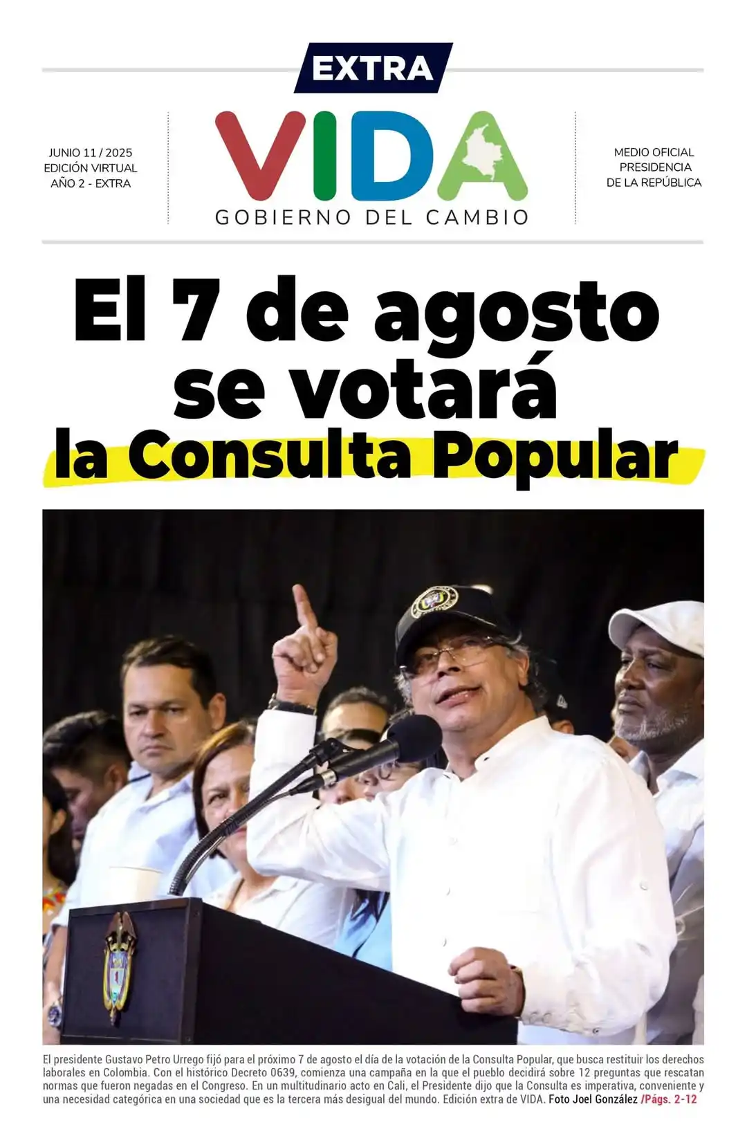 Image from El Cambio Noticias: 📣Conoce en la edición extra de VIDA, periódico oficial de la Presiden...