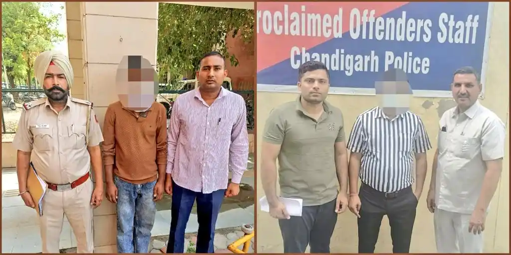 Image from SSP UT CHANDIGARH (Official Account): 🚨 Crackdown on Proclaimed Offenders! @ChdPol PO & Summon staff appre...