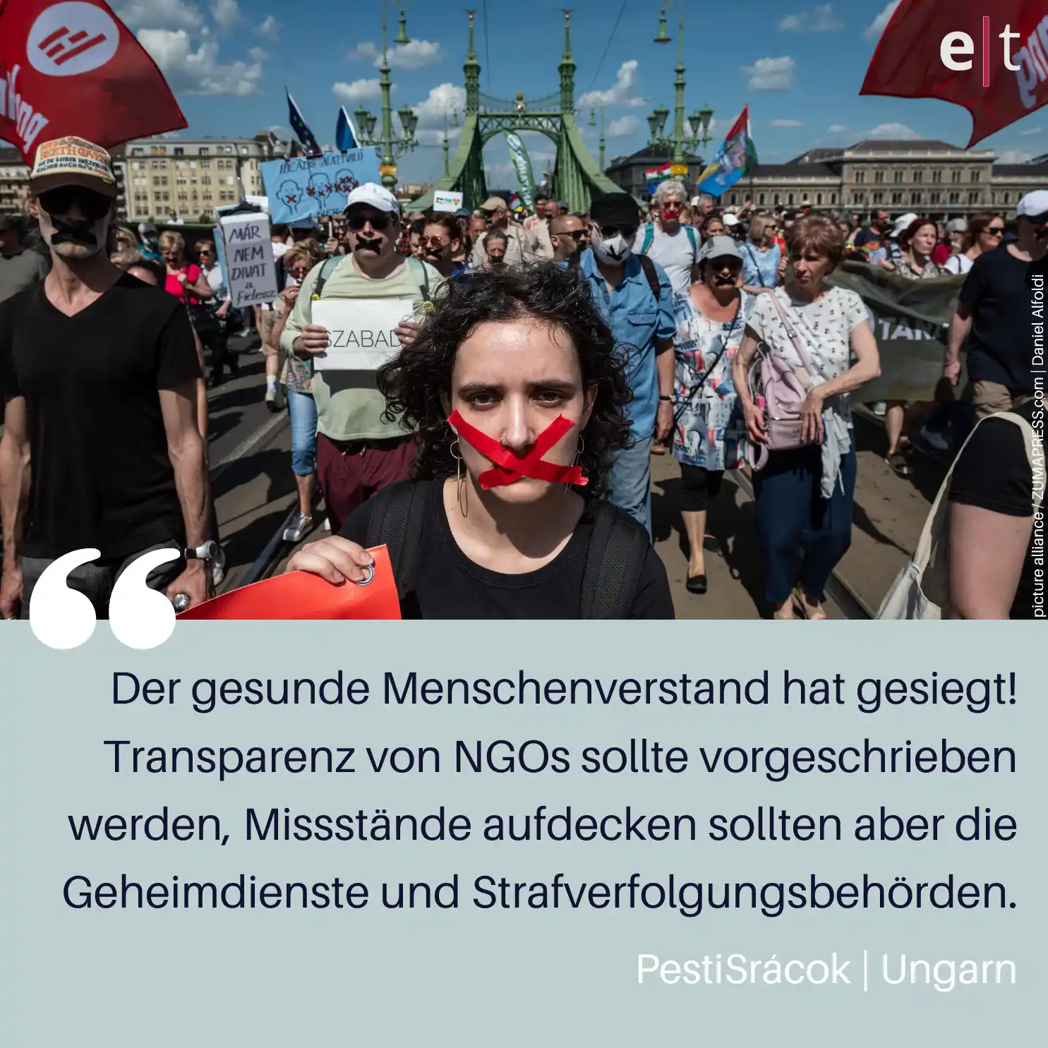 Image from eurotopics Presseschau: Das Aus für *Ungarns „NGO-Gesetz”*? Die ungarische Regierung hat die V...