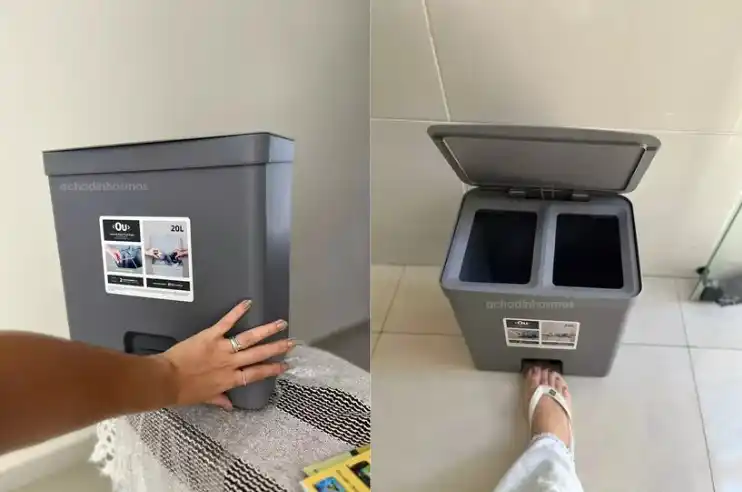 Image from Promoções e cupons 📢 por @achadinhosmos: *DUPLO COMPARTILHAMENTO* 🗣 ótimo para fazer a separação do lixo  🛍️ ...