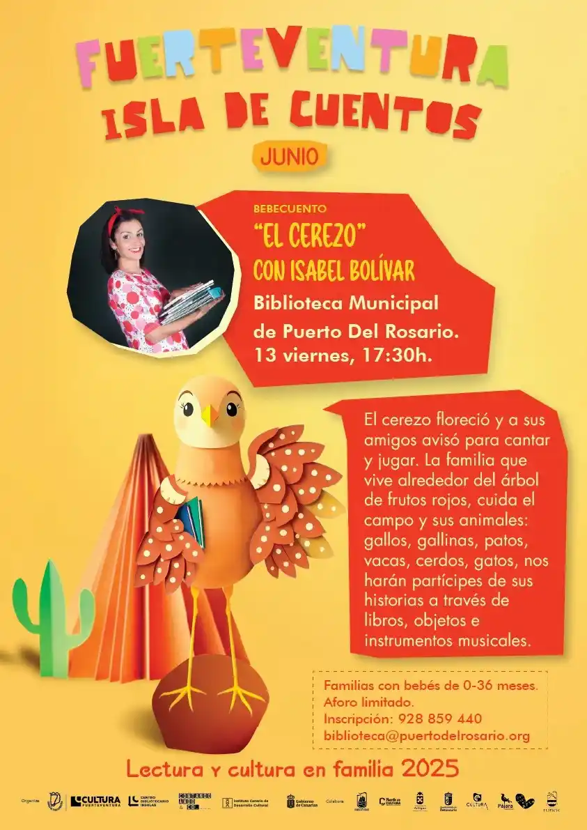 Image from Agenda Cultural Fuerteventura: 📚 El cerezo con Isabel Bolívar es la próxima parada de Fuerteventura ...