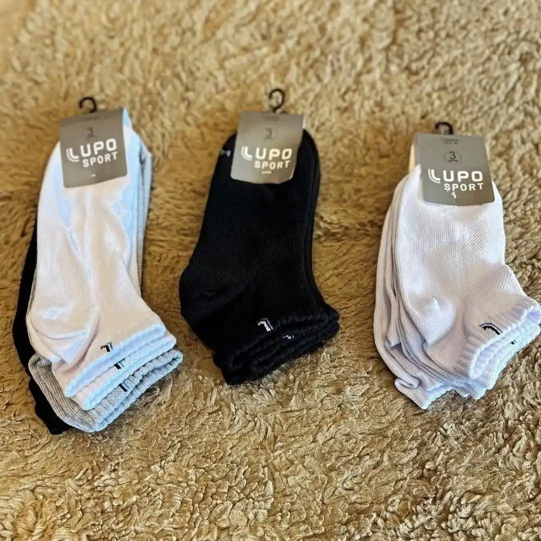 Image from Promoções e cupons 📢 por @achadinhosmos: ESSAS MEIAS SÃO MUITO BOAS Kit 6 Pares Meias Lupo Soquete Cano Baixo ...