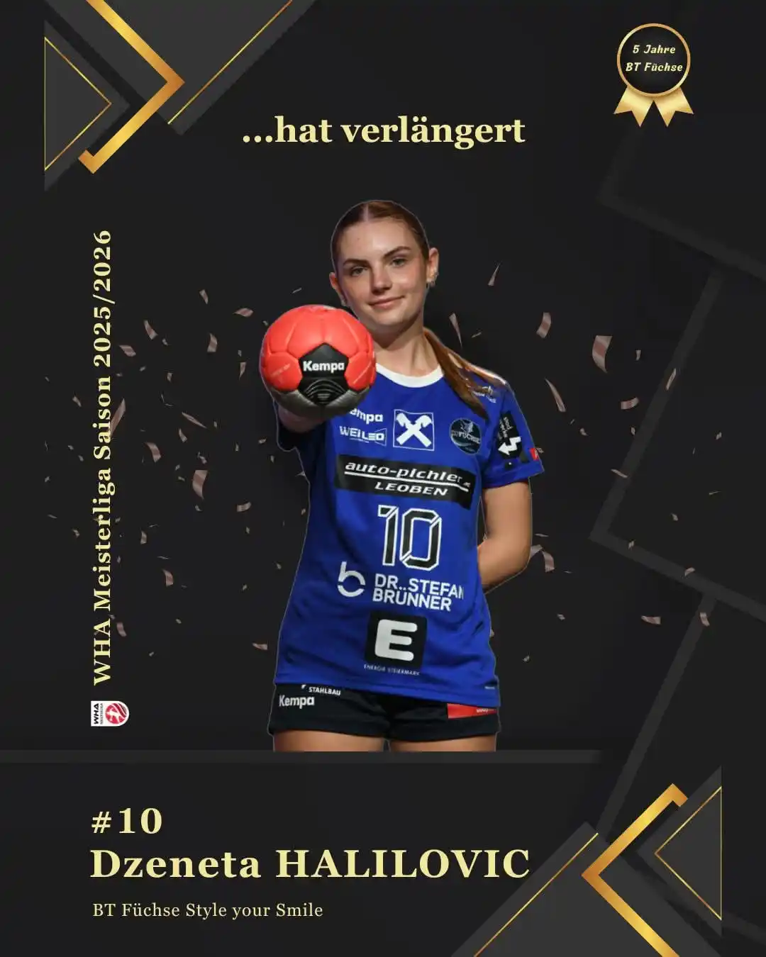 Image from BT Füchse Handball: >>> HALILOVIC VERLÄNGERT EBENFALLS <<< Dzeneta Halilovic: „Ich freue ...