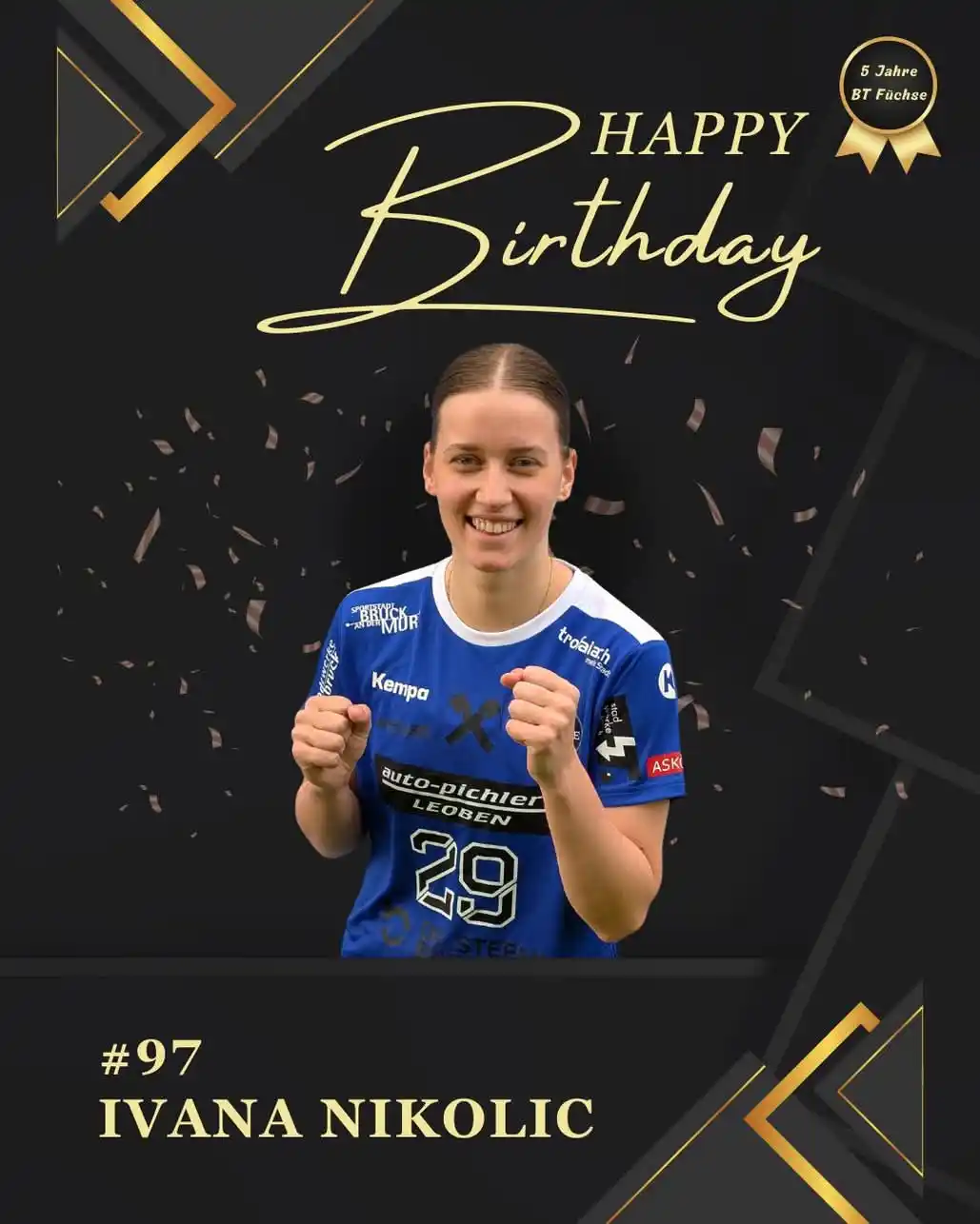 Image from BT Füchse Handball: >>> HAPPY BIRTHDAY <<< Wir wünschen unserem Neuzugang Ivana NIKOLIC z...