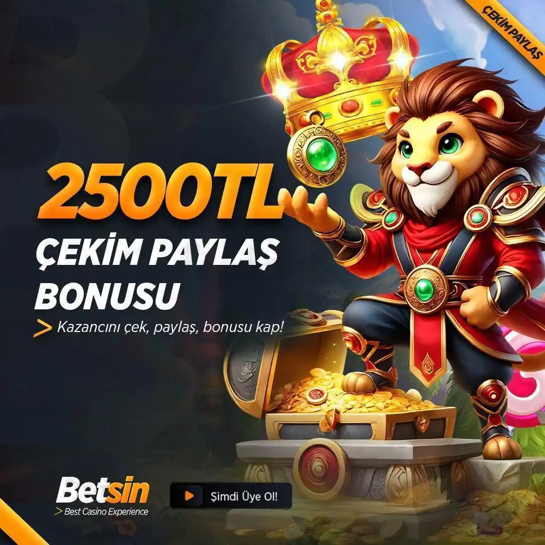 Image from Betsin Resmi: 💸 Kazan > Paylaş > Bonusu Kap! 🔥 2.500TL Çekim Paylaş Bonusu ile eks...