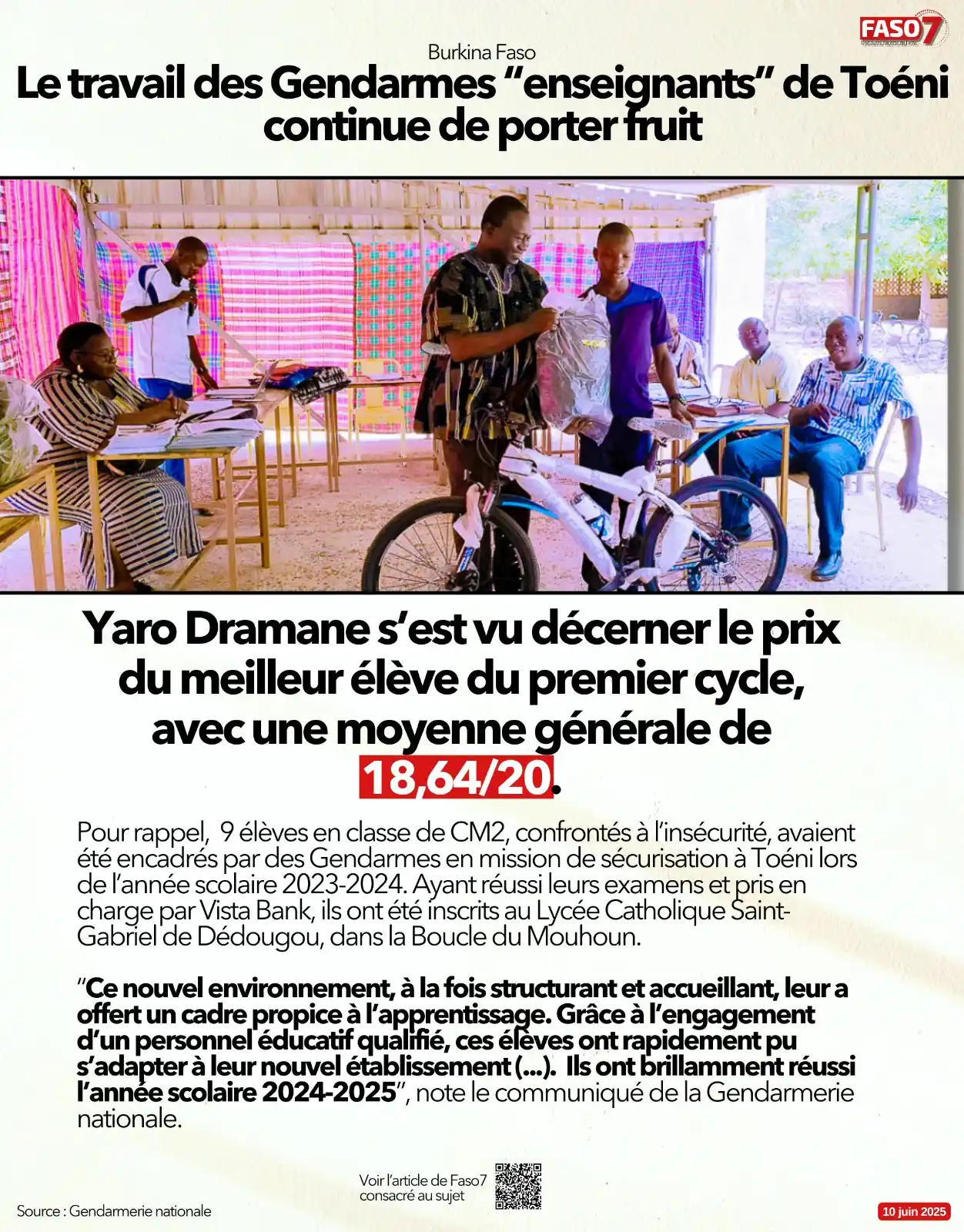 Image from Faso7: L’adjudant-chef Kaboré Issé et le Maréchal des Logis Chef Sawadogo Kay...
