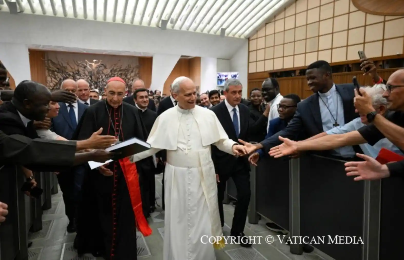 Image from VaticanNewsIT: 📌*Leone XIV al clero della diocesi di Roma*: _Impegniamoci tutti ad *...