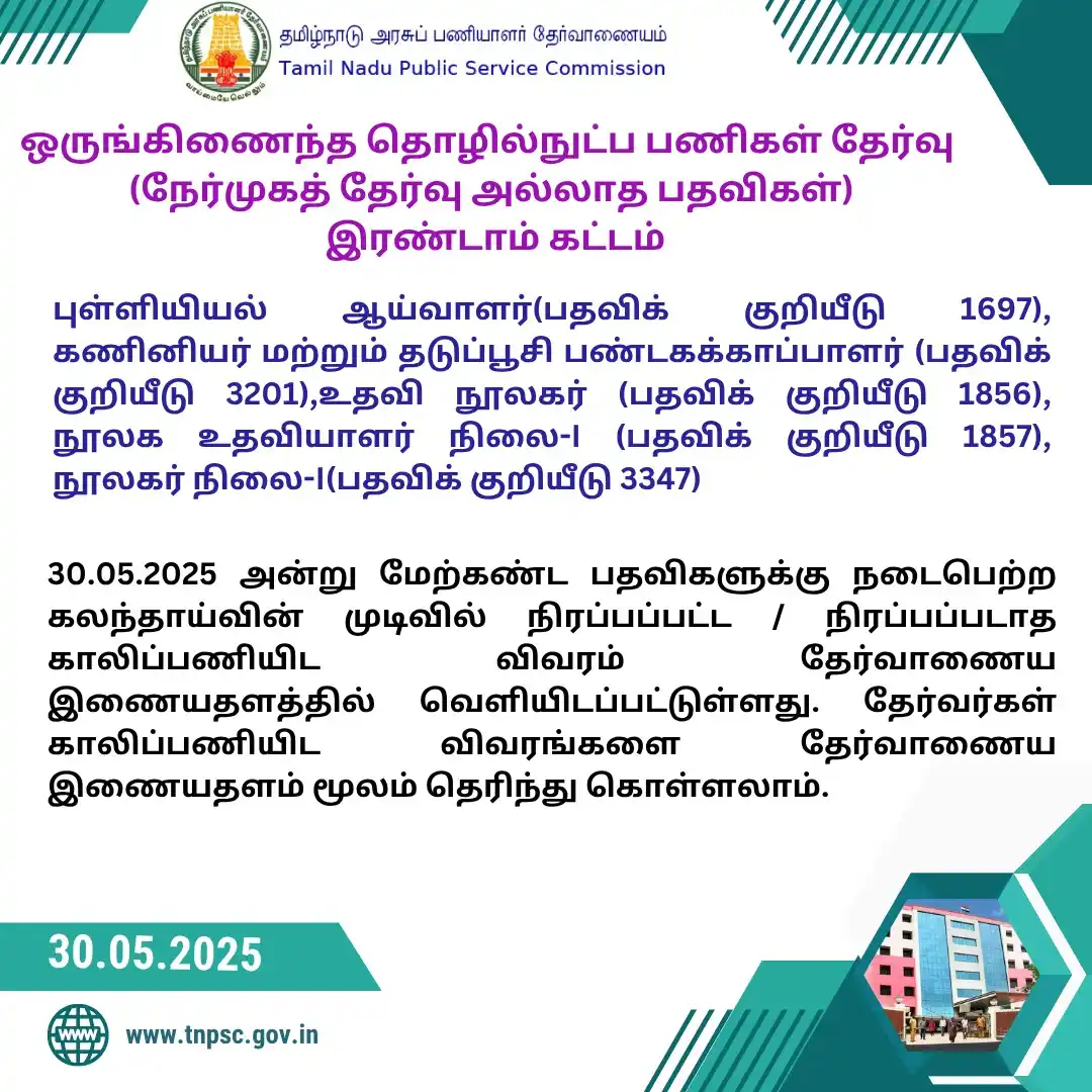 Image from TNPSC: Link:https://tnpsc.gov.in/English/Counsellinggrid.aspx?id=4ea5cd27-b3a...