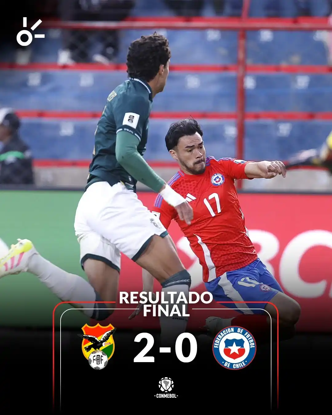 Image from Claro Sports: ¡OTRA VEZ SE QUEDAN SIN MUNDIAL!🇨🇱😳 Bolivia se impuso con autorida...