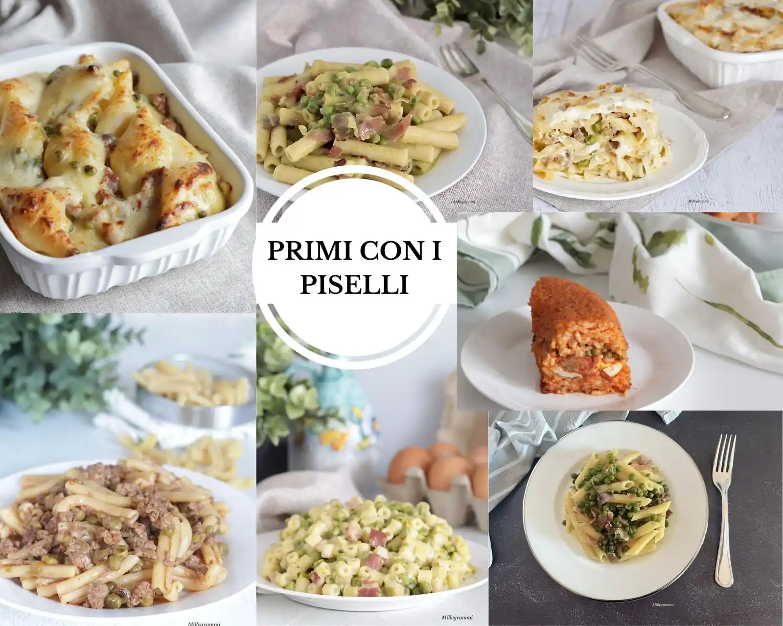 Image from Millegrammi - blog di cucina: PRIMI PIATTI CON I PISELLI Hai dei piselli in frigo? Ecco i primi piat...