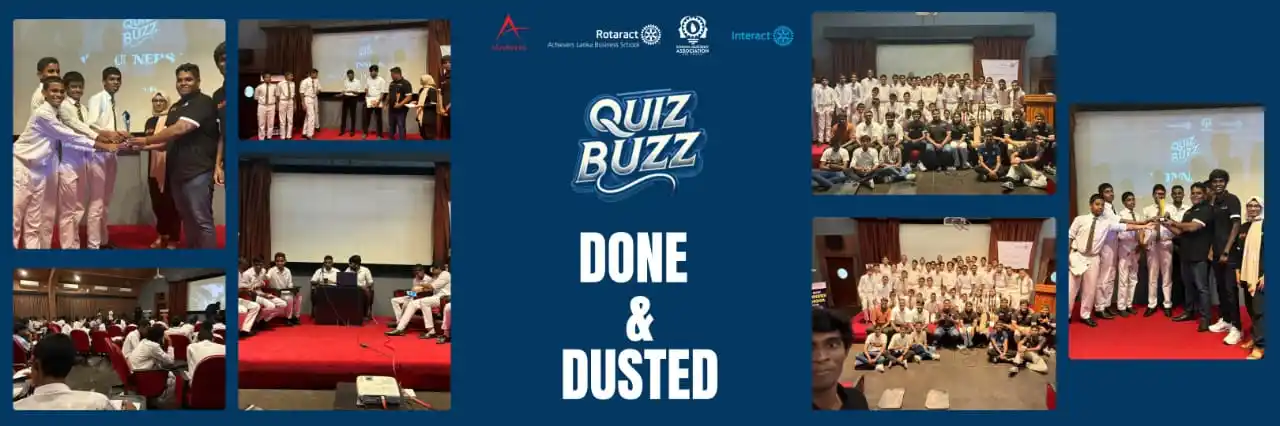 Image from School Quizzers' Association - Sri Lanka: *QUIZ BUZZ 2025 – DONE AND DUSTED!*💥🤛 After months of planning, i...