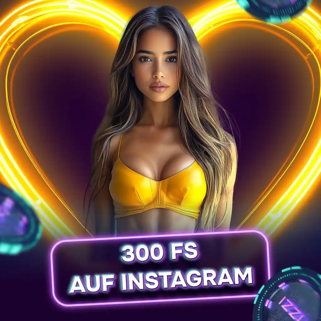 Image from IZZI Casino 🇩🇪: ⚡️ *Schatz gefunden ― 300 FS auf Instagram* ⚡️ ⠀ 🎁 Morgen, *am 10. Ju...