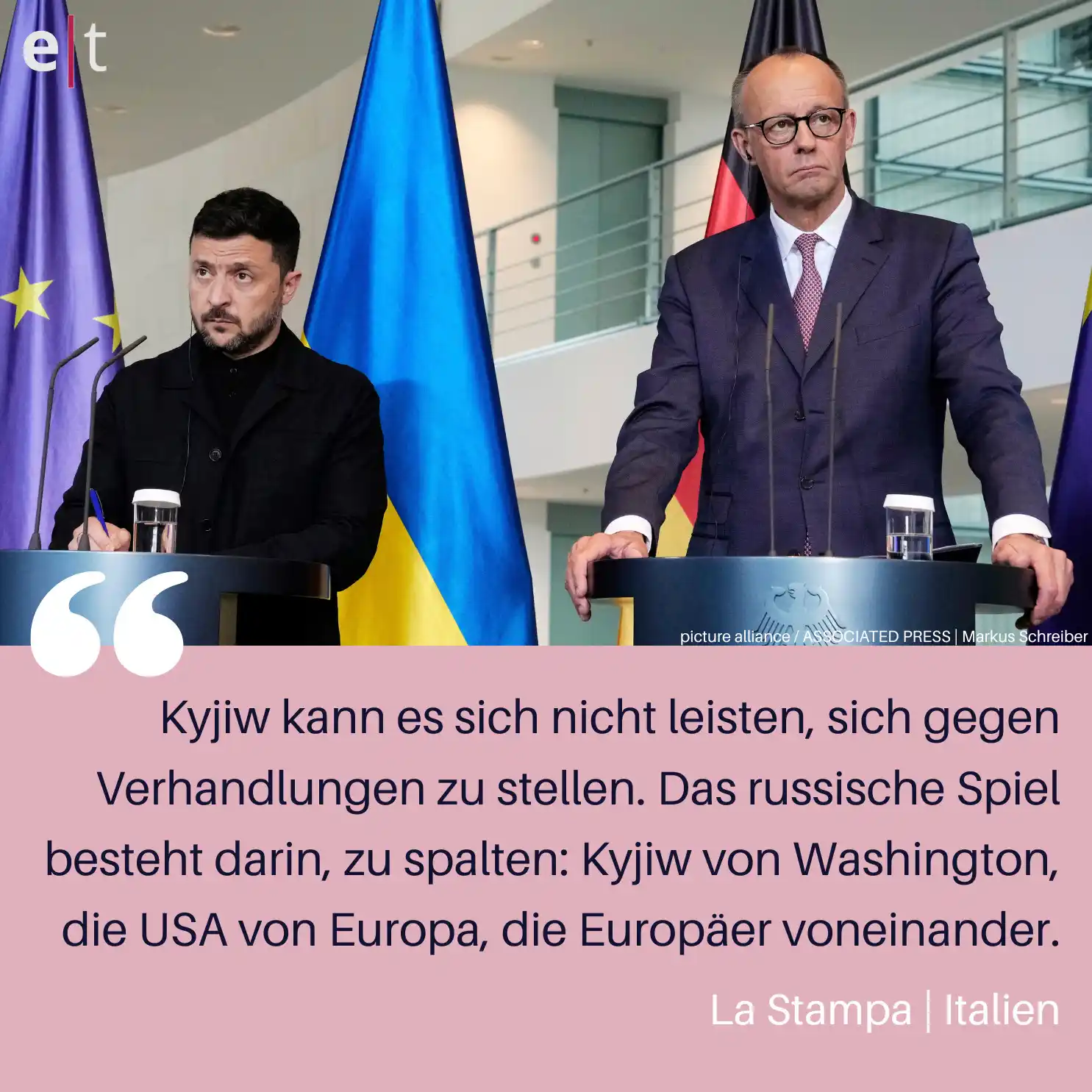 Image from eurotopics Presseschau: Sinnloses Treffen in Istanbul? Am Montag sollen Vertreter der *Ukraine...